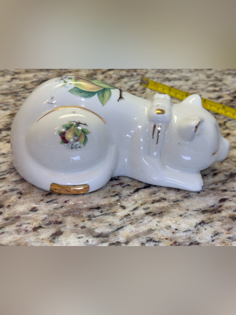Vintage Formalities by Baum Bros. Porcelain Sleeping Cat Figurine 🐱